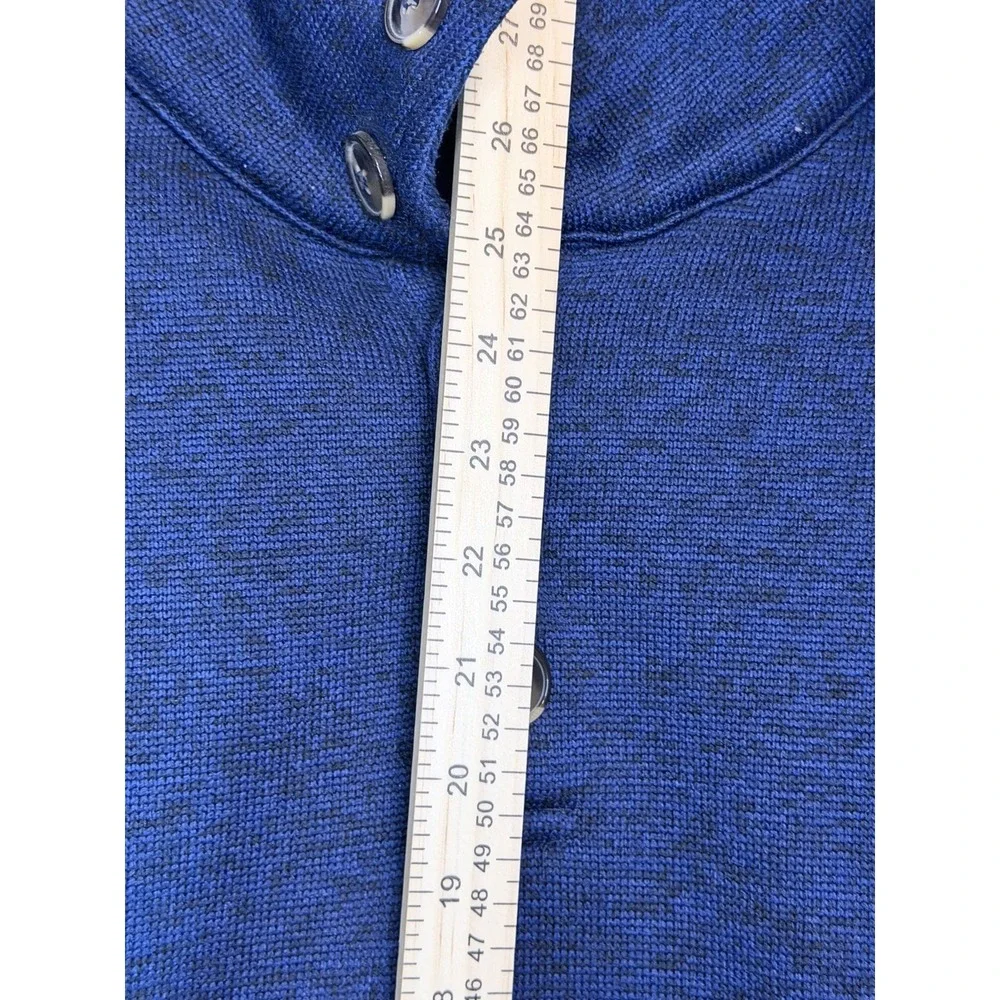 Coofandy Men's Size Large Blue Button Up Sweater/Sweatshirt